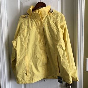 Eddie Bauer Packable Rainfoil Jacket XL Yellow